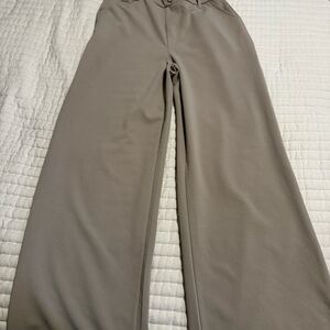 Sincerely Jules Wide Leg Taupe Trousers Size Small